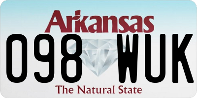 AR license plate 098WUK