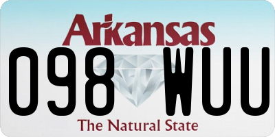 AR license plate 098WUU