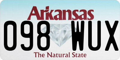 AR license plate 098WUX
