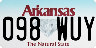 AR license plate 098WUY