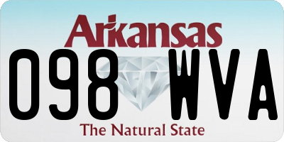 AR license plate 098WVA