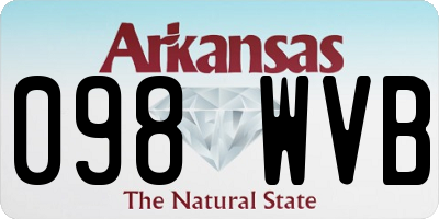 AR license plate 098WVB