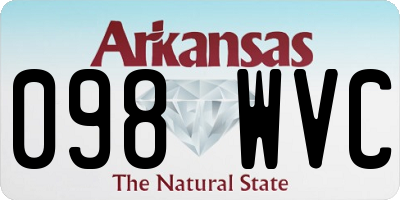 AR license plate 098WVC