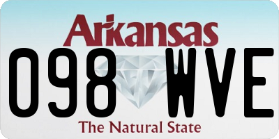 AR license plate 098WVE