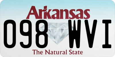 AR license plate 098WVI