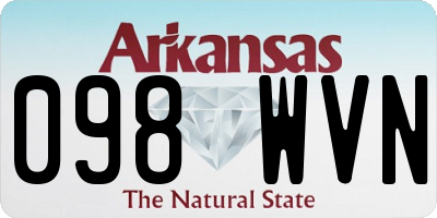 AR license plate 098WVN