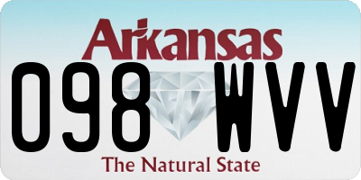 AR license plate 098WVV