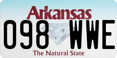 AR license plate 098WWE