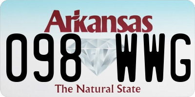 AR license plate 098WWG