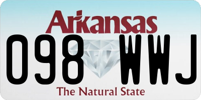 AR license plate 098WWJ