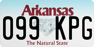 AR license plate 099KPG