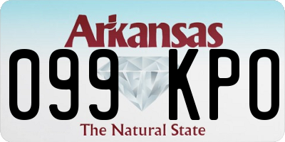 AR license plate 099KPO