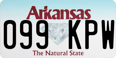 AR license plate 099KPW