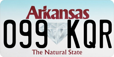 AR license plate 099KQR