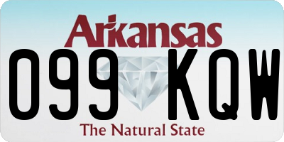AR license plate 099KQW