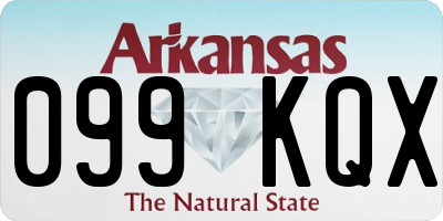 AR license plate 099KQX