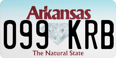 AR license plate 099KRB