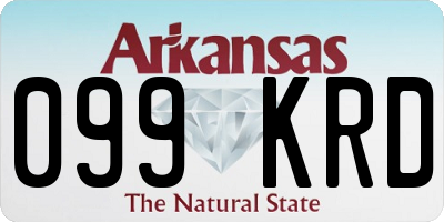 AR license plate 099KRD
