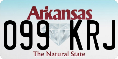 AR license plate 099KRJ