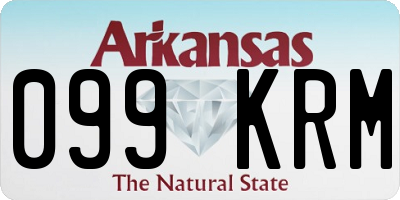 AR license plate 099KRM