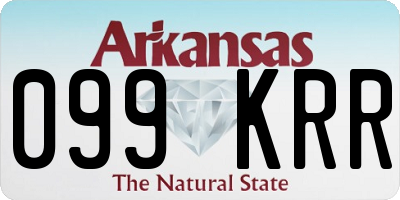 AR license plate 099KRR