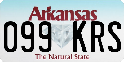 AR license plate 099KRS