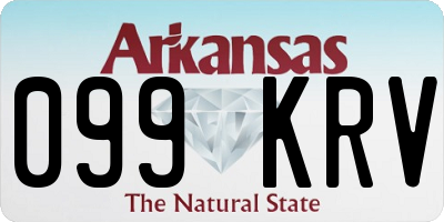 AR license plate 099KRV