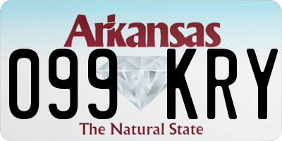 AR license plate 099KRY