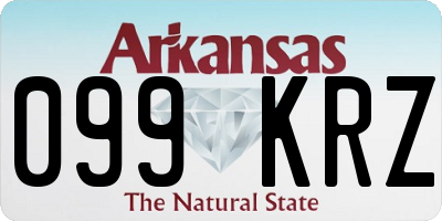 AR license plate 099KRZ