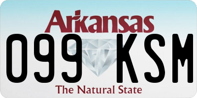 AR license plate 099KSM