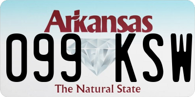 AR license plate 099KSW