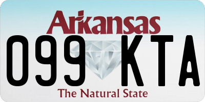 AR license plate 099KTA