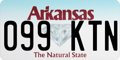 AR license plate 099KTN