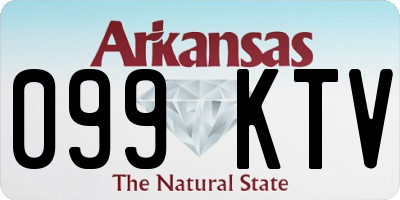 AR license plate 099KTV