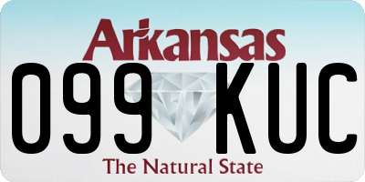 AR license plate 099KUC