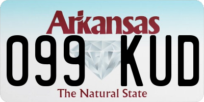 AR license plate 099KUD