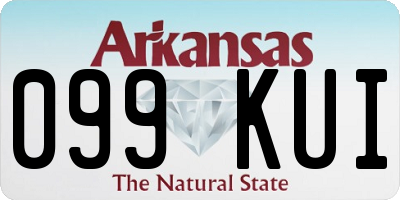 AR license plate 099KUI