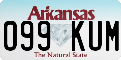 AR license plate 099KUM