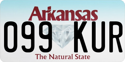AR license plate 099KUR