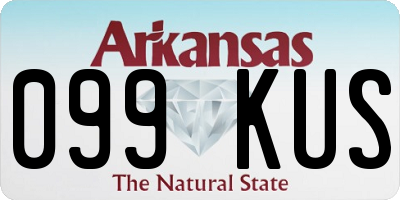 AR license plate 099KUS
