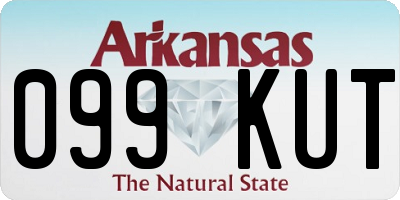 AR license plate 099KUT
