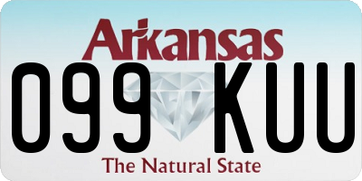 AR license plate 099KUU