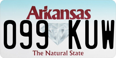 AR license plate 099KUW