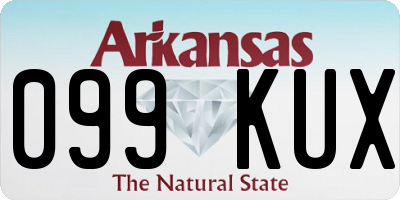 AR license plate 099KUX