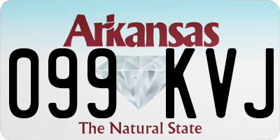 AR license plate 099KVJ