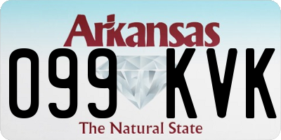 AR license plate 099KVK