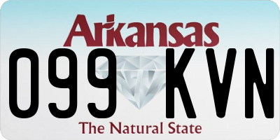 AR license plate 099KVN