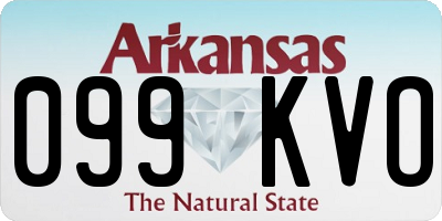 AR license plate 099KVO