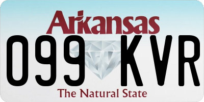 AR license plate 099KVR