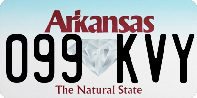 AR license plate 099KVY